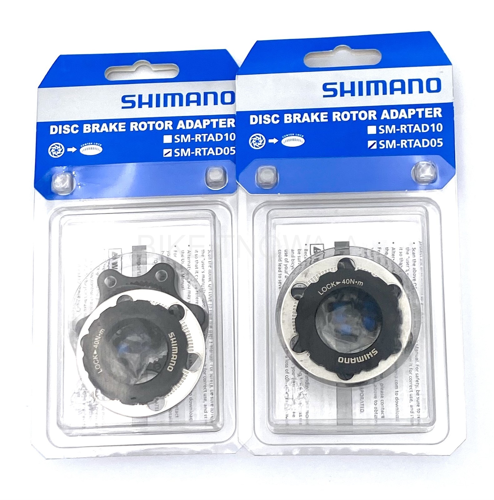 2 Wheel Shimano SM-RTAD05 Center Lock to 6 Bolt Disc Rotor Adapter NIB