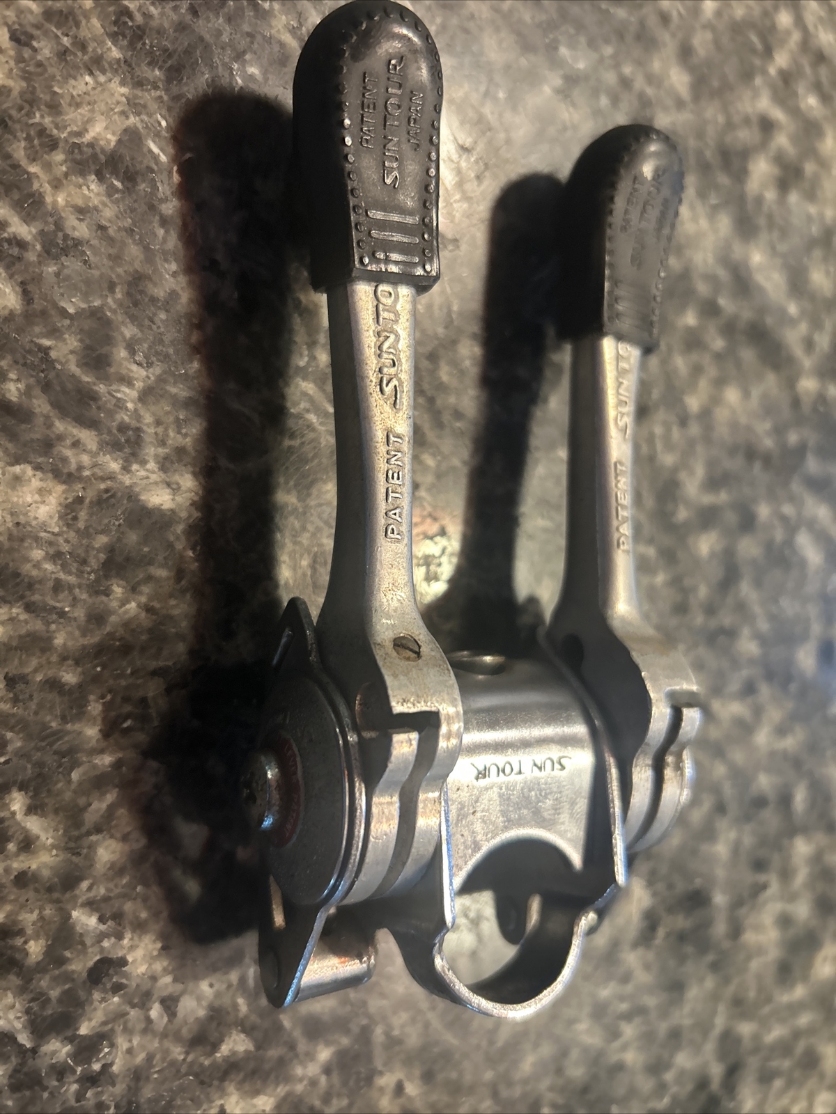 22.2mm Stem Mount Suntour Ratcheting Friction Power Shifters Early 70s