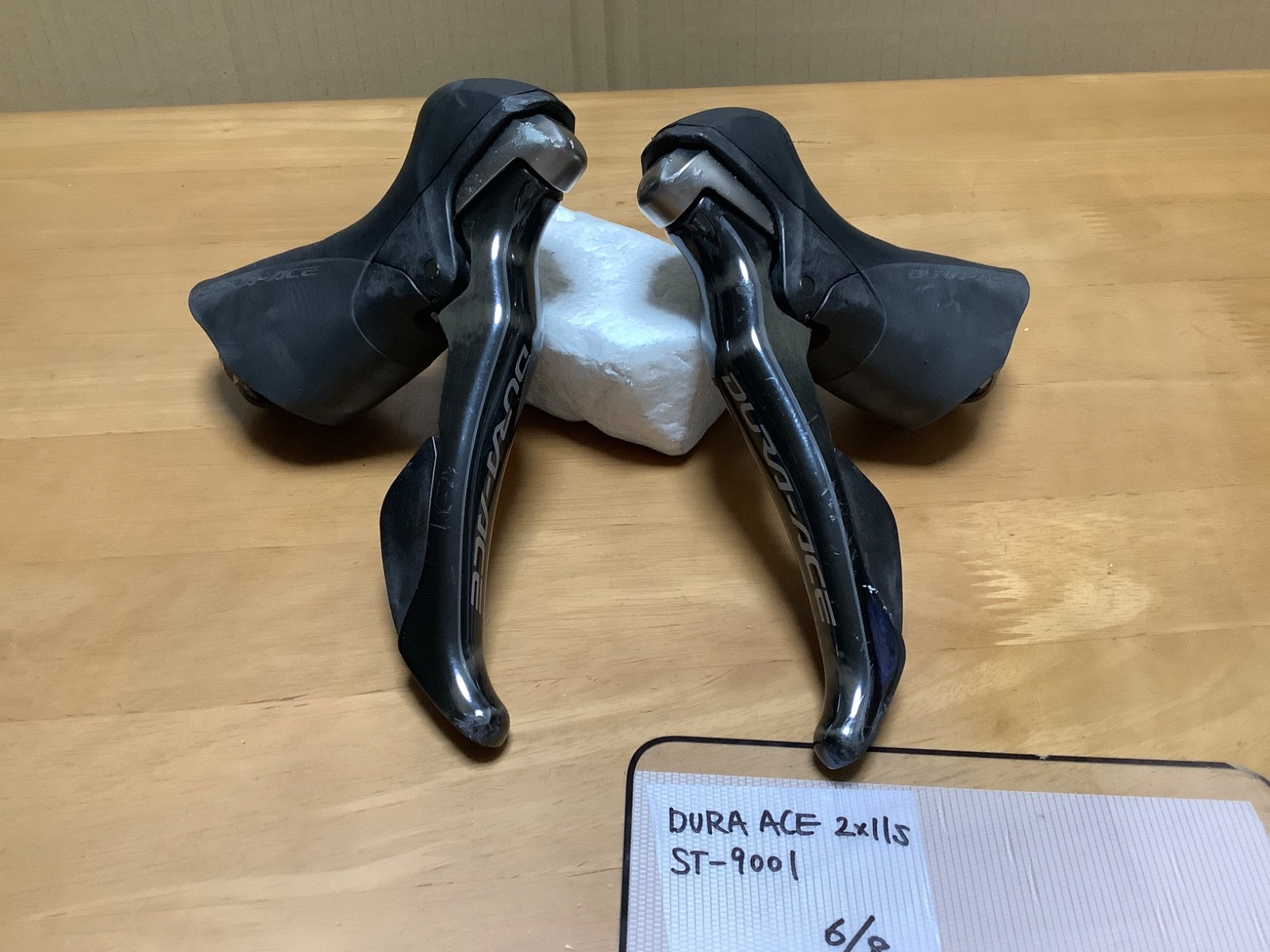 6/8 DURA ACE ST-9001 2X11S SHIFTER SET SHIMANO STI 11SPEED works fine