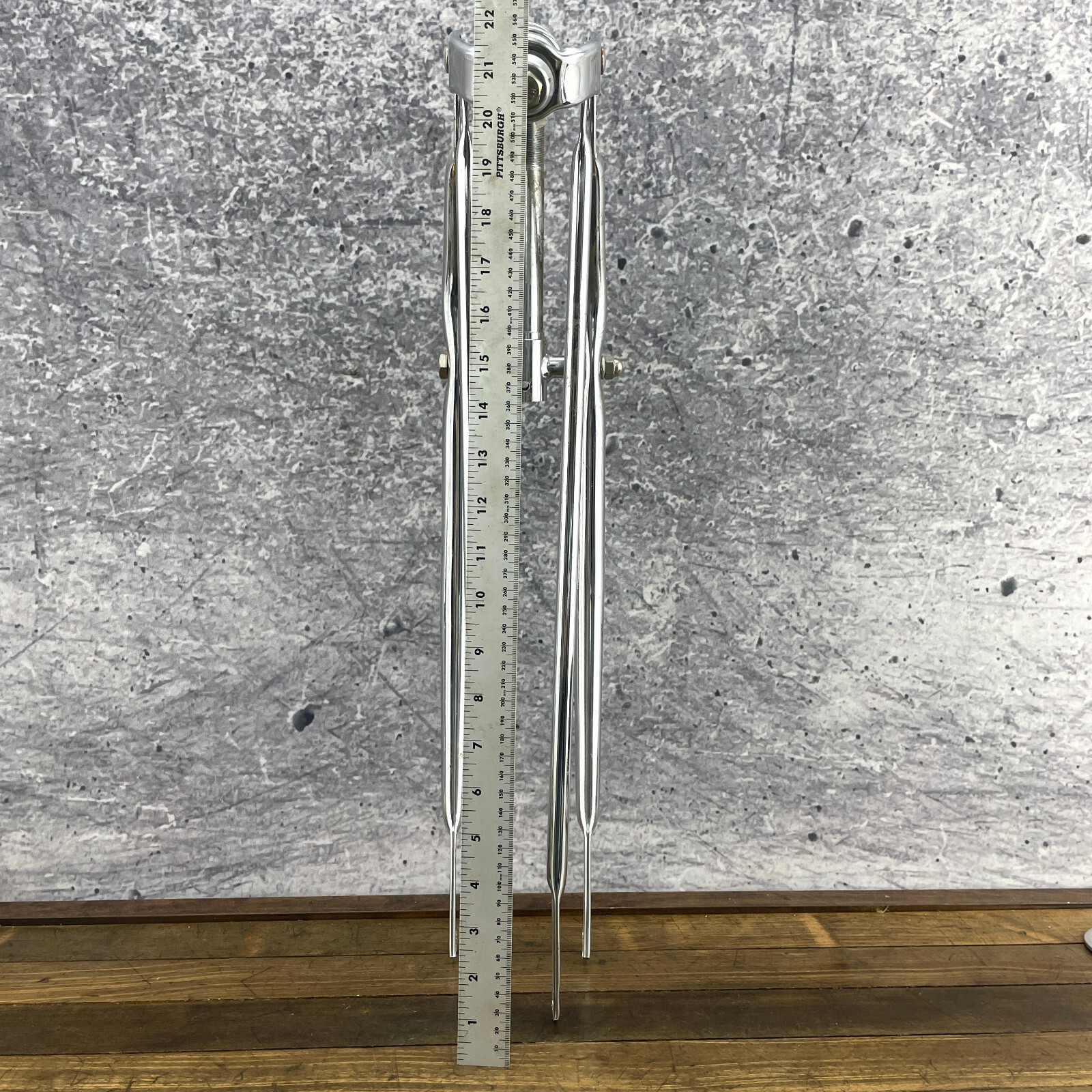 Springer Fork 26 x 1 in Threaded Chrome Spring Chopper Lowrider Vintage Rat Rod
