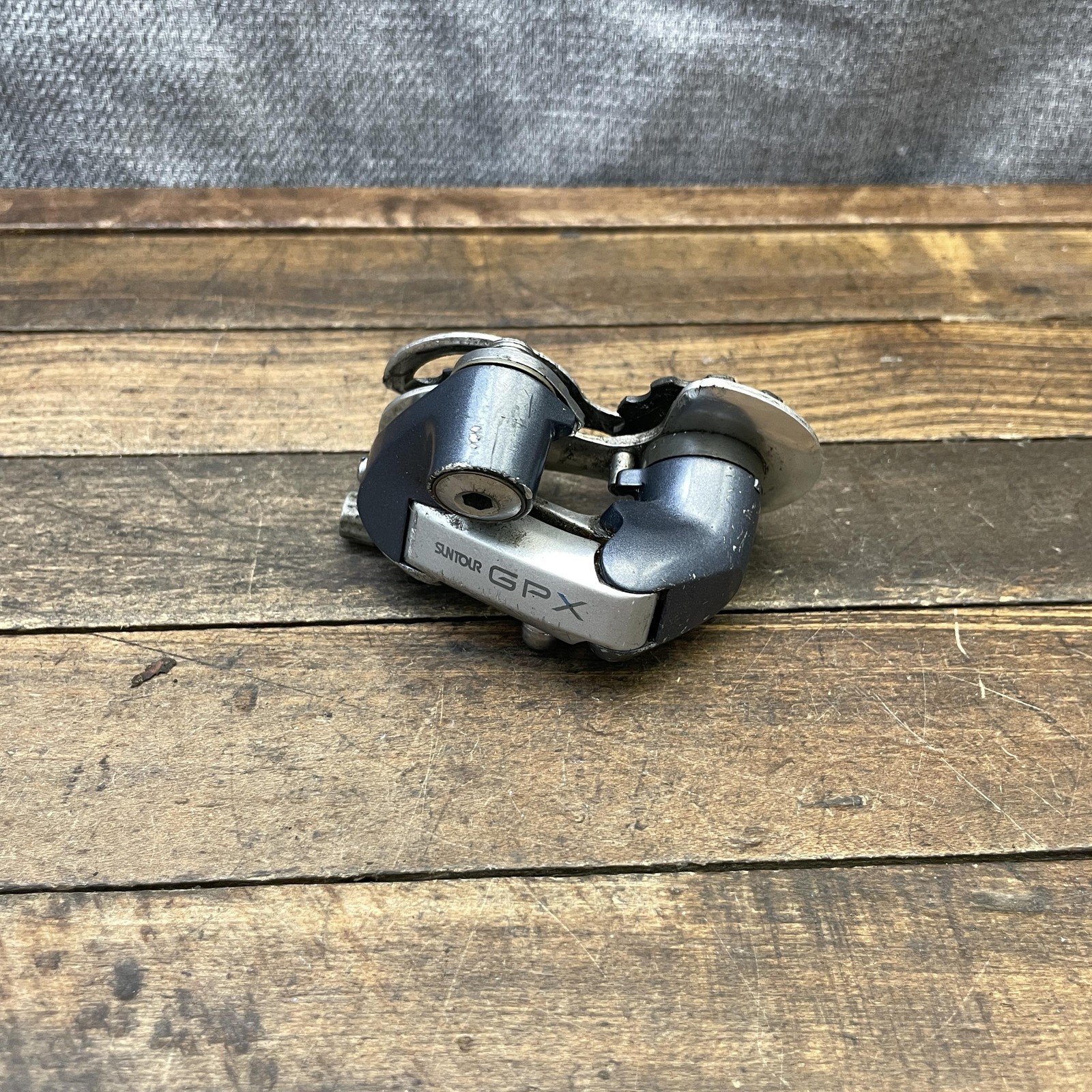 Vintage SunTour GPX Rear Derailleur Short Cage Hanger Silver Japan Road 220g