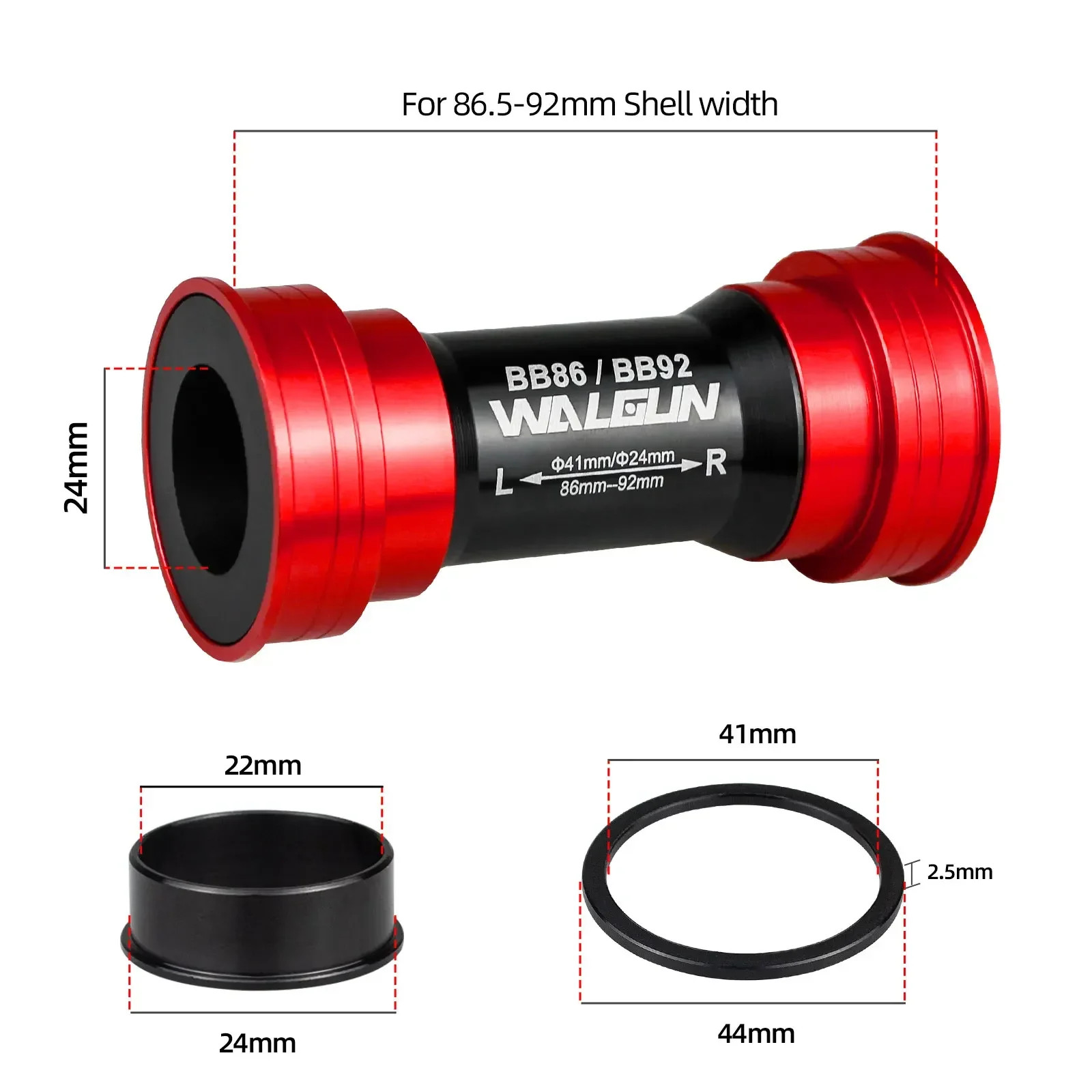 BB86 BB92 Press Fit Bike Bottom Bracket Ceramic BB MTB Road PF4124 PF4130 PF41 4