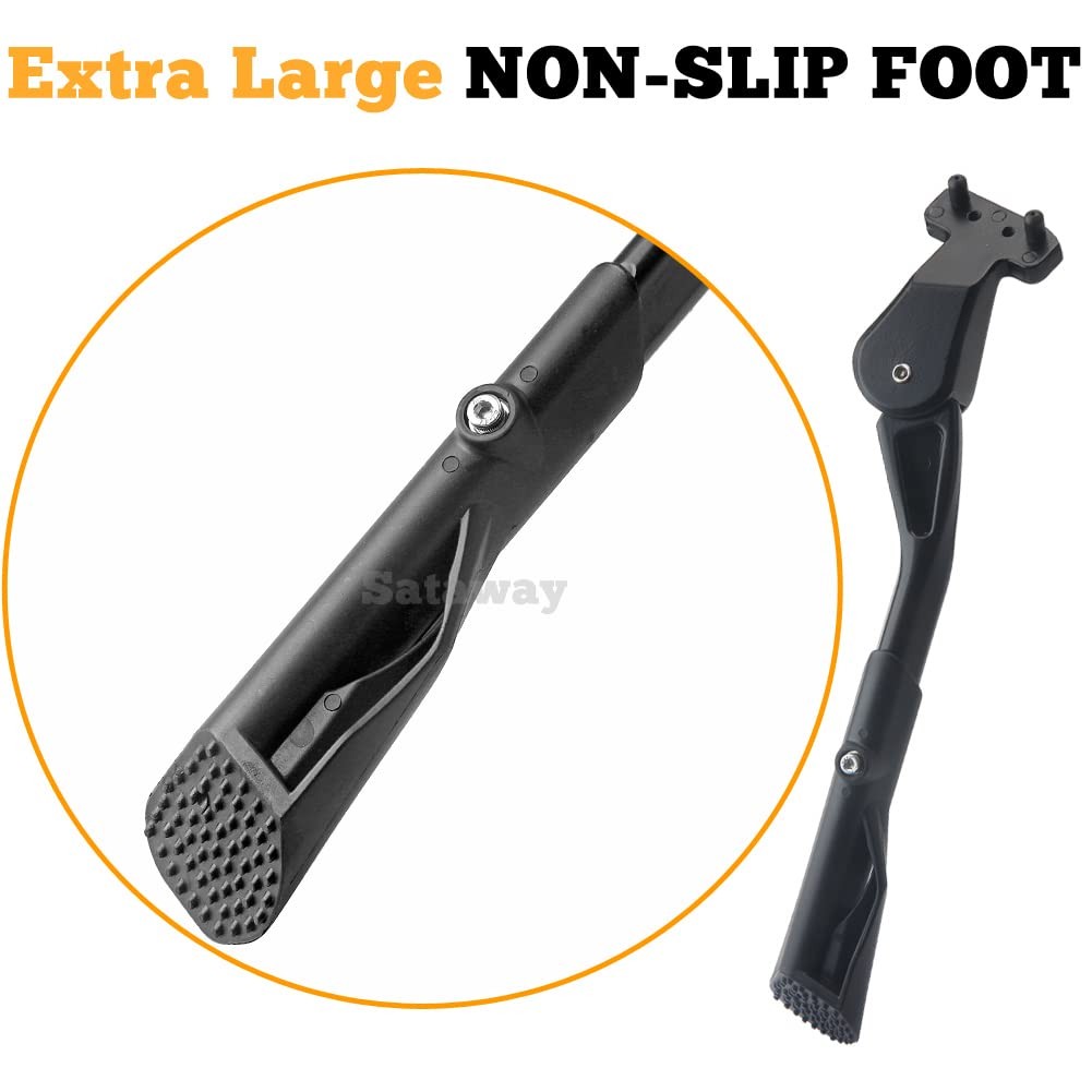 Sataway Bike Kickstand – Adjustable, Aluminum Alloy Strong Rear Mount Black
