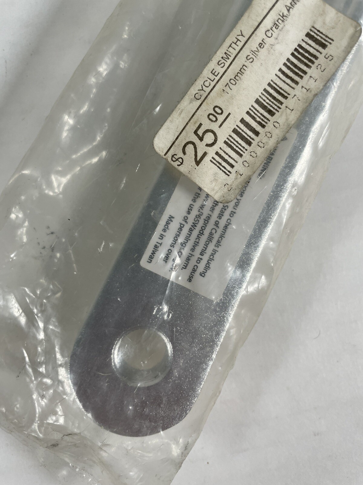 Silver 165mm/170mm Left Crank Arm, For Hybrid/Mountain, Square Taper ANDEL TMS1