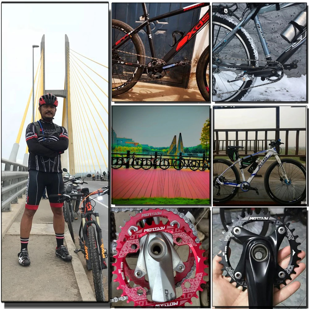 MTB Bicycle Round Narrow Wide Chainwheel 32T-38T 104BCD Circle Chainring