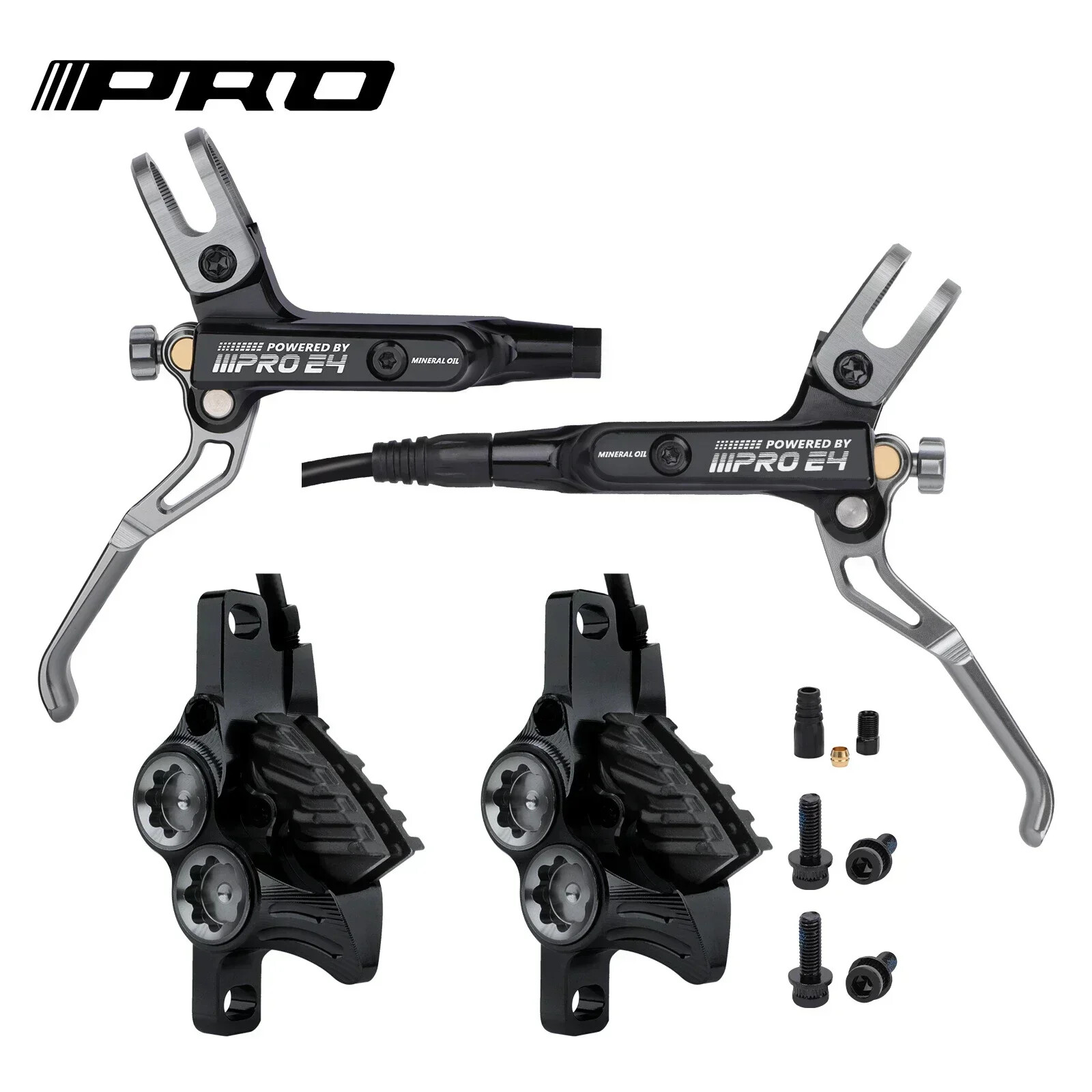 4 Piston Hydraulic Brake MTB Disc Brake 800/1550mm AM DH Hydraulic Brakes