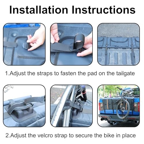 Tailgate Pad for Mountain Bikes Waterproof Pickup Truck Tailgate Protection