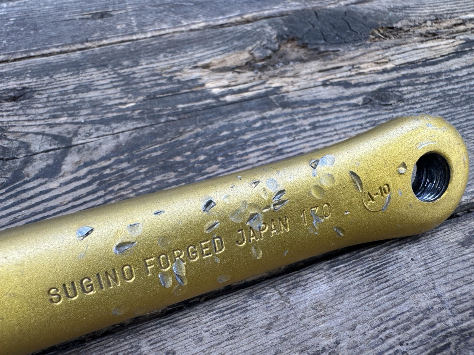 Sugino Maxy Cross 170 Crank Arms 110 Bmx Gold