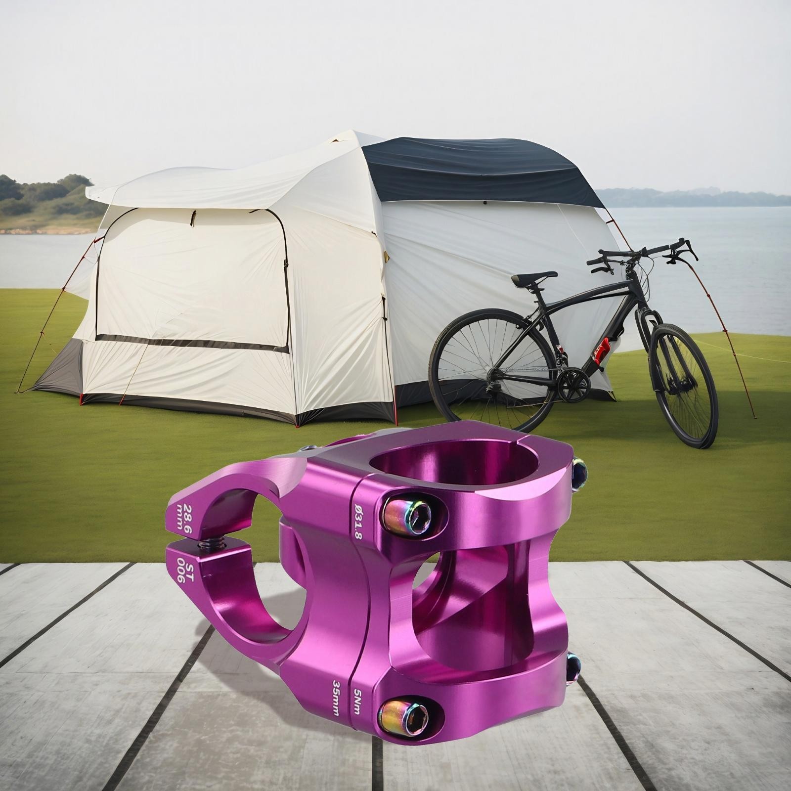 Mirror Polished DH AMEnduro CNC Bicycle Stem for Mountain Bikes 31 8mm