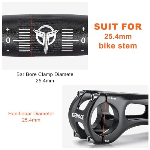 25.4 Bike Handlebar – 30mm, 55mm, 70mm, 90mm,120mm Riser 25.4-90mm Rise