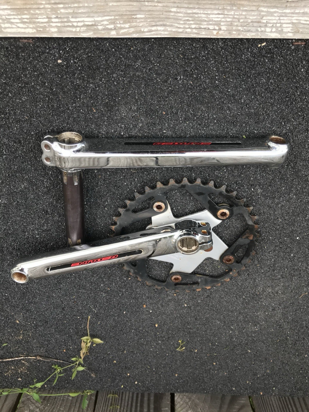 redline flight cranks 175mm With GT Chainwheel