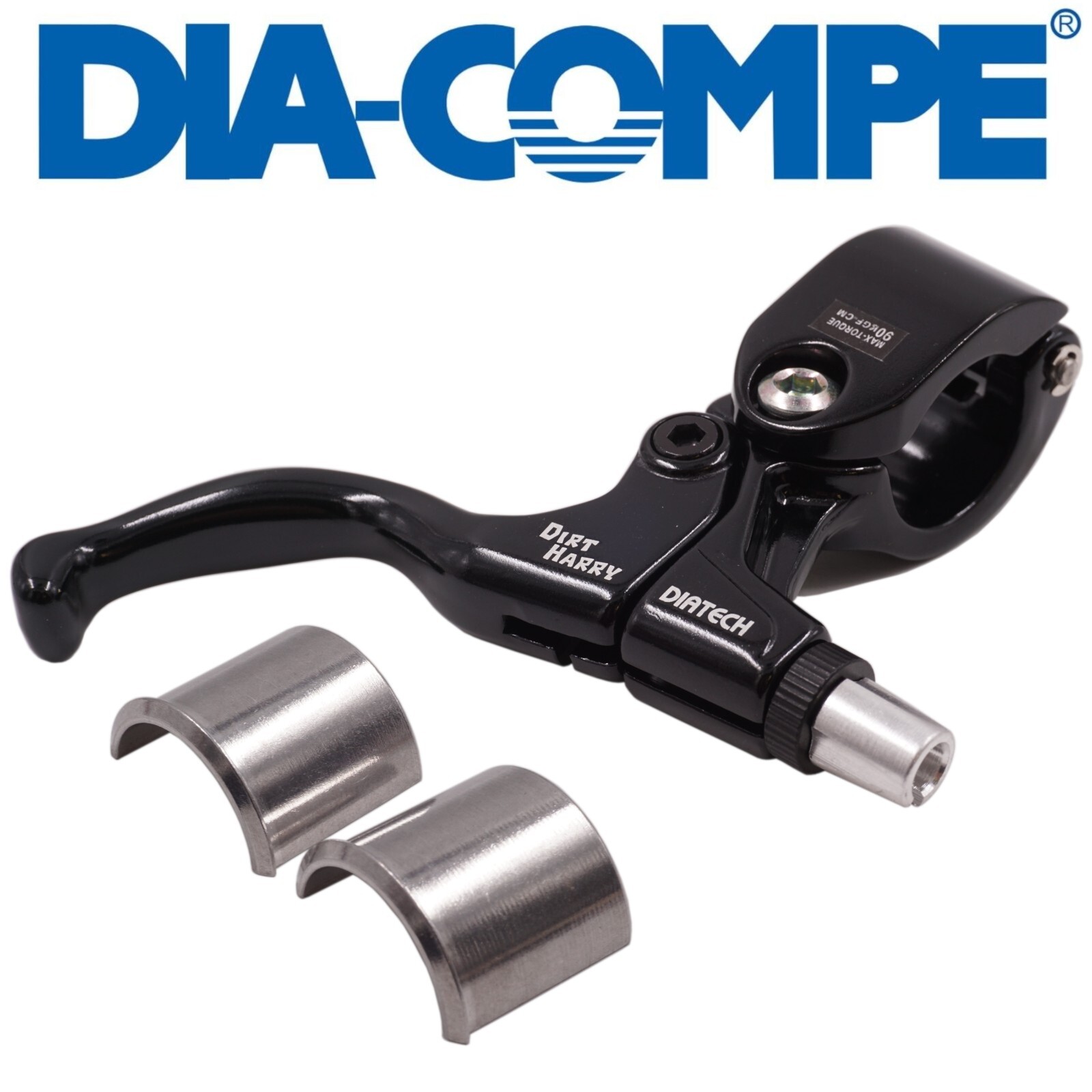 Dia Compe Dirty Harry Right Hinged BMX Brake Lever 25.4 or 22.2 Clamp with Shim