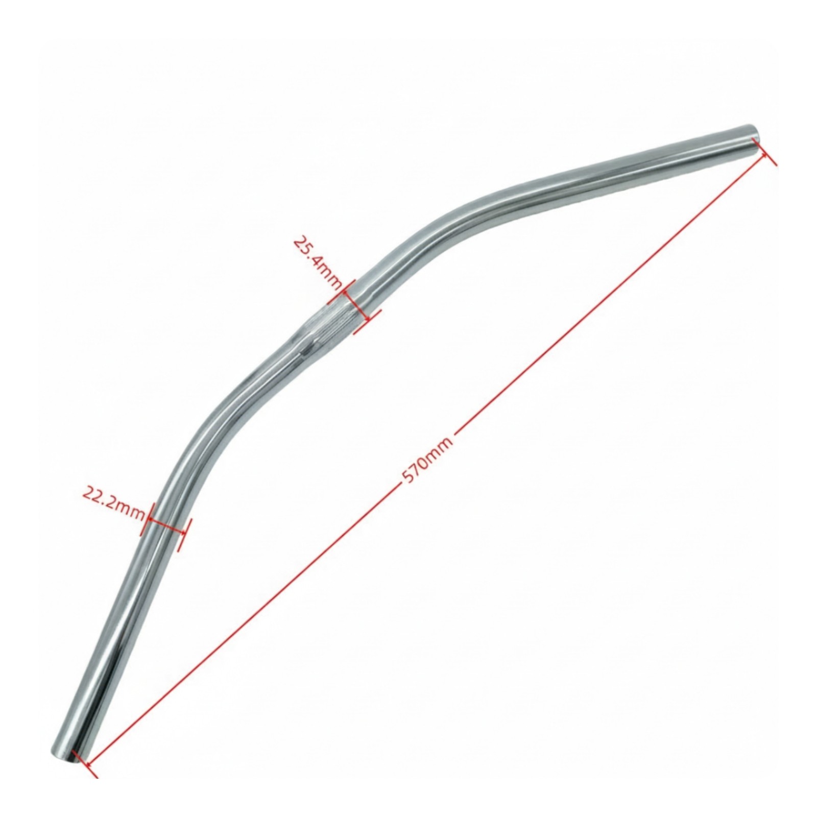 Curved Bike Handlebar Sturdy Curved Handlebar Lightweight