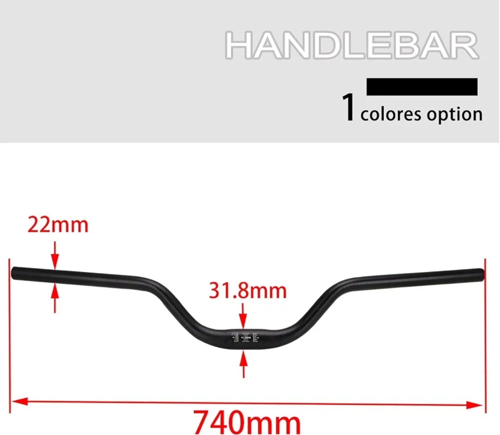 Surron Handlebar,7075 Aluminum 31.8MM and 7/8″ 22MM Andhandle Bar Heightened for
