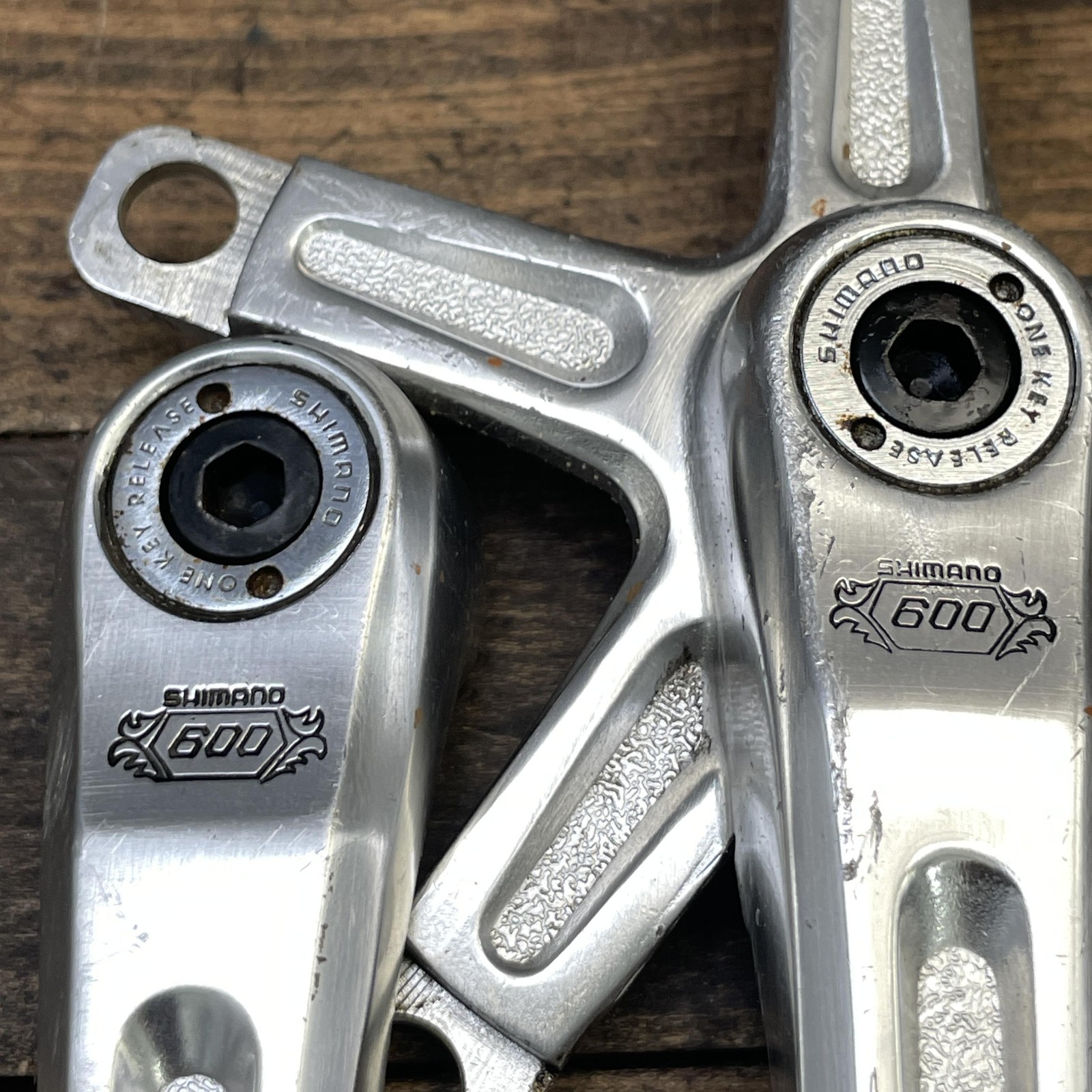 Vintage Shimano 600 Arabesque Crank Set 170mm 130 BCD Old School BMX Cranks