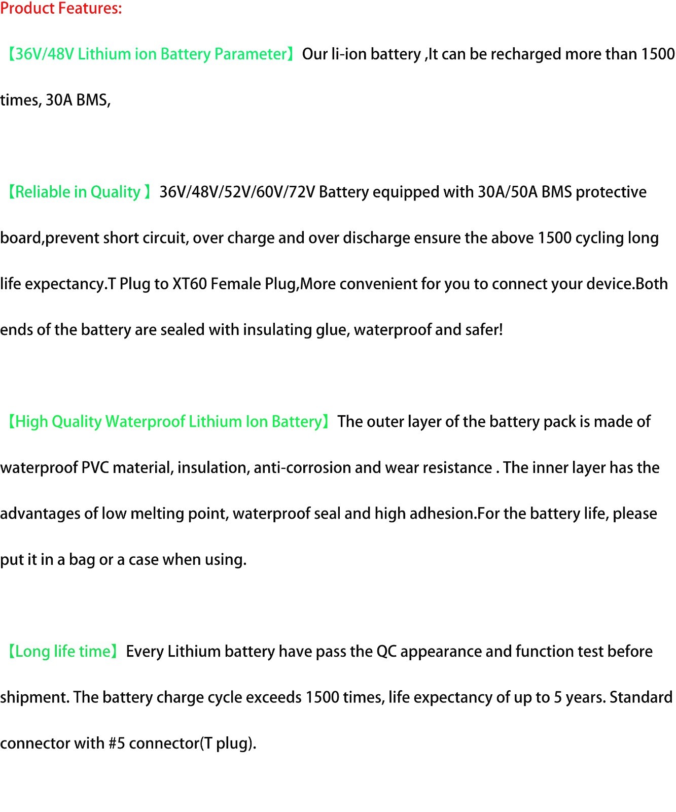 48V 36V 8Ah 10Ah 14Ah 20Ah Ebike Lithium Battery for Electric Bicycle Scooters