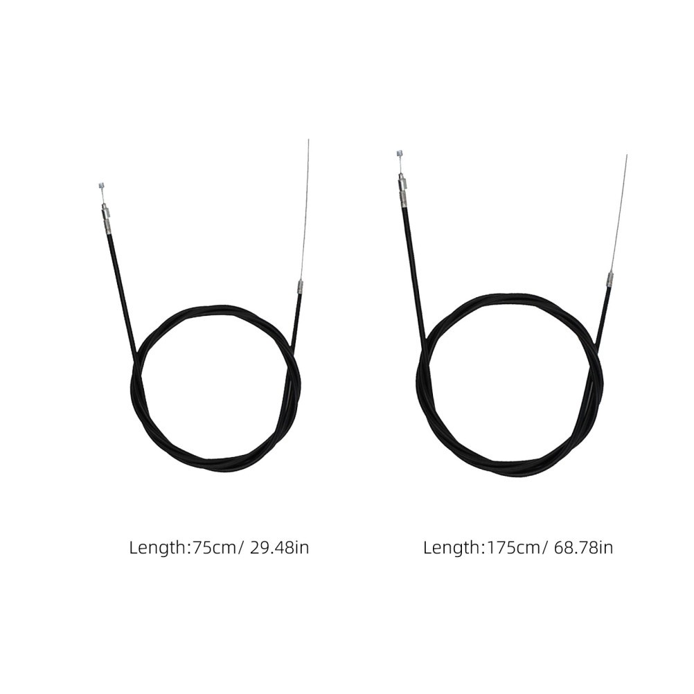 1 Set Professional Bike Brake Line Replacement Durable Stainless Steel PVC Black