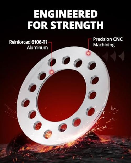 5×120 / 5×120.65 / 5×127 / 5×139.7 / 5×4.75 / 5×5 / 5×5.5 Wheel Spacers, 6mm