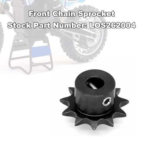 7075 Aluminum Front & Rear Hub Chain Sprocket Upgrade Parts for LOSI 1/4″
