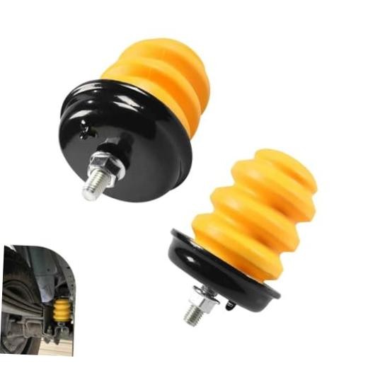 2 PCS Rear Axle Bumper with Nuts – Crack-Resistant OEM Jounce Bumper