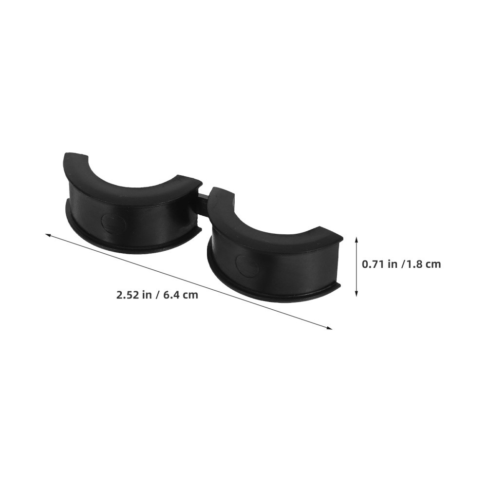 10Pcs Durable Bicycle Handlebar Shim Kit Black Tpr Anti Slip Shock Absorption