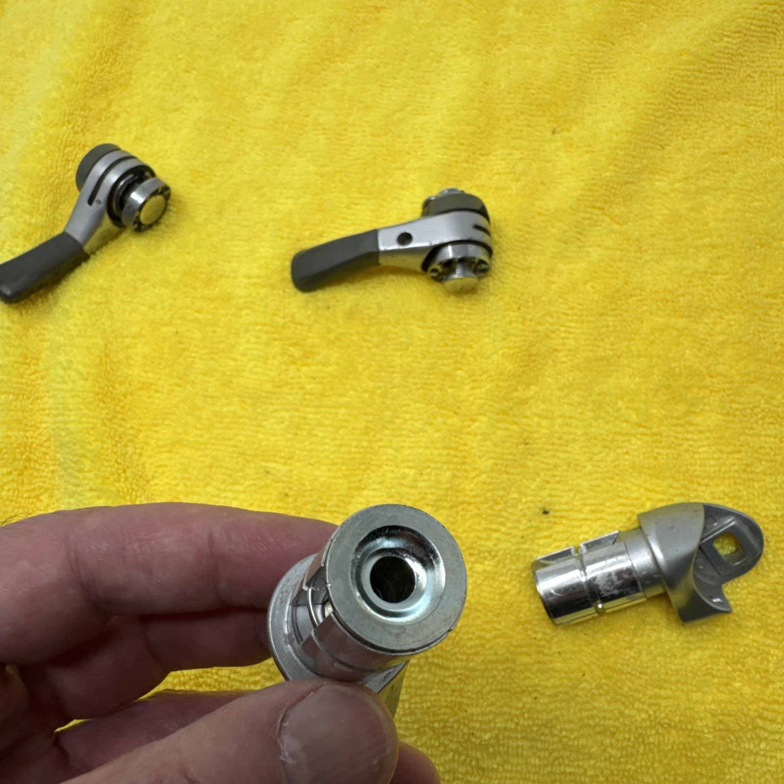 Shimano SL-BS64 8-Speed Bar End Shifter Set Road Bike Silver Aluminum
