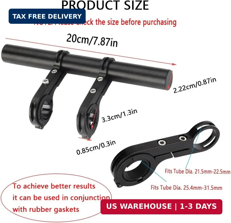 ZMD Bike Handlebar Extender,Bicycle Handlebar Extender,Multifunctional Aluminum
