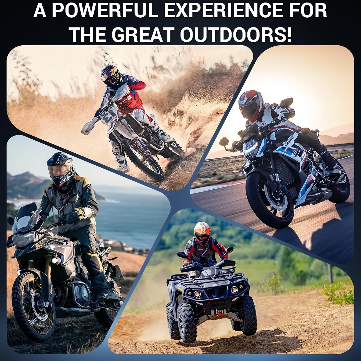 Lithium Motorcycle Battery, ATV Battery 12V 8AH 600CCA Compatible with YTX14-BS