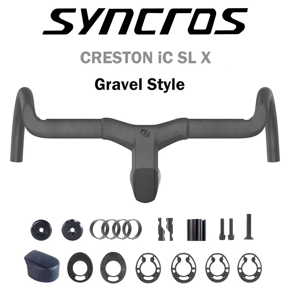 -6 Degree Carbon Fiber Gravel Road Bike Drop Bar Full Internal Cable Routing