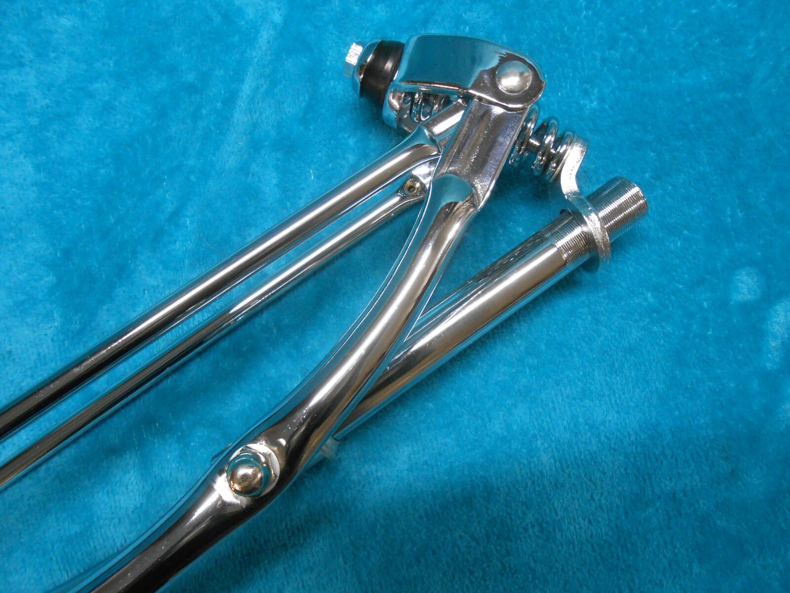 26” CHROME CRUISER BICYCLE SPRINGER FORK VINTAGE SCHWINN CHOPPER BIKE 1″ HEADSET