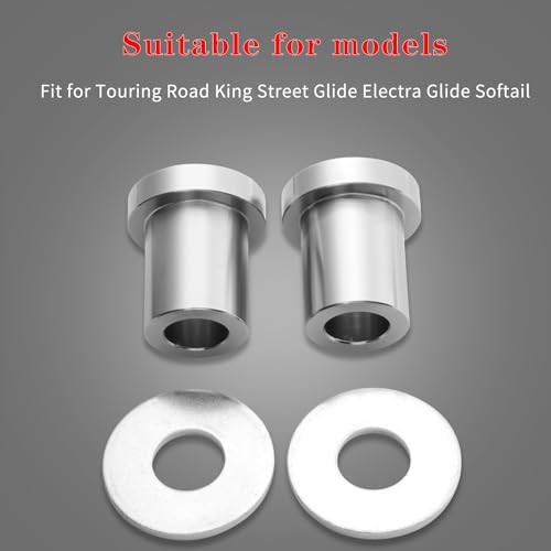 CNC Solid Billet Handlebar Riser Bushings Fit for Touring/Street Chrome