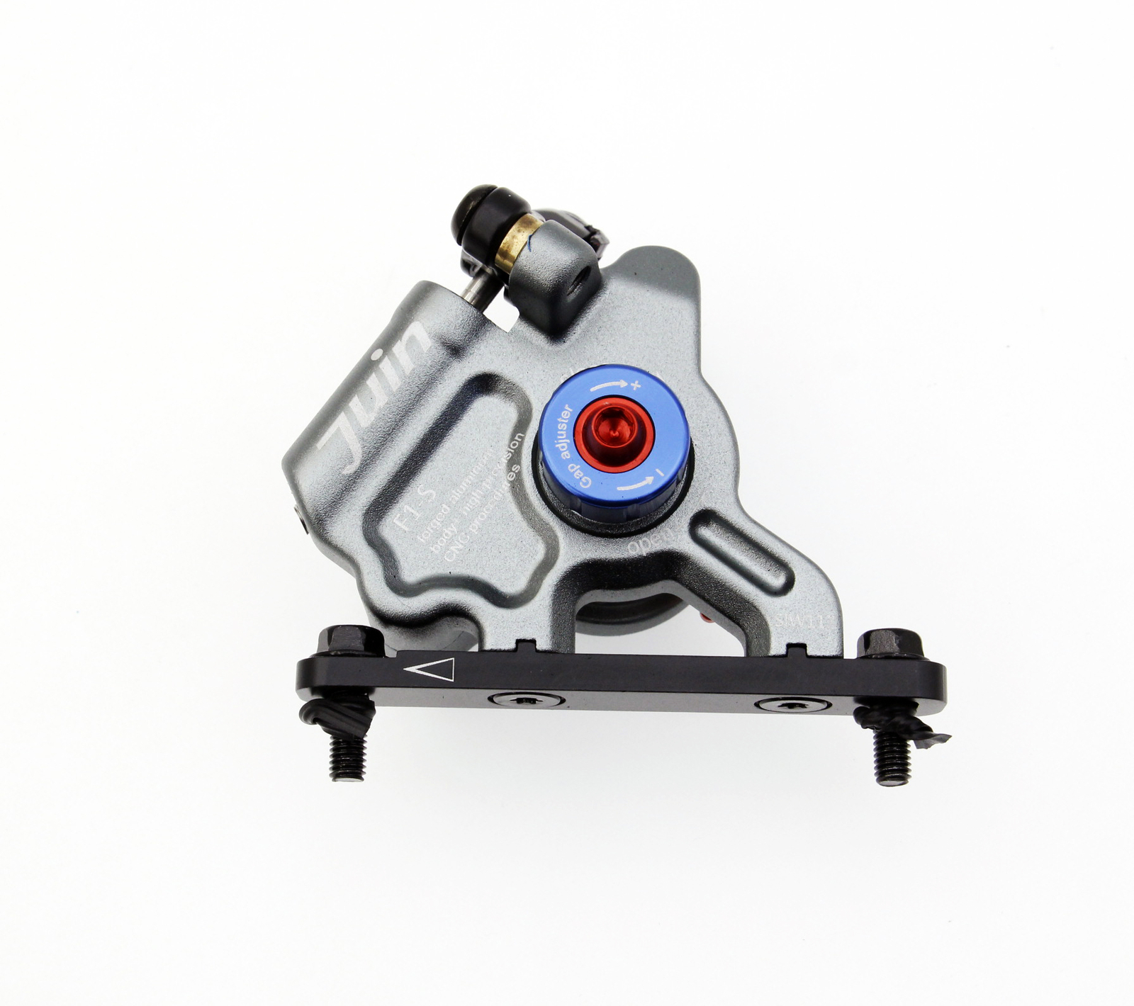 Juin Tech GTF6 Cyclocross Riding 6-Piston Hydraulic Brake Caliper Set Gray Bike