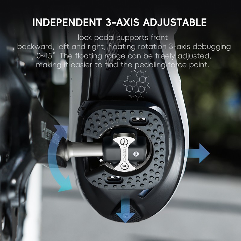 Road Bike Lock Pedals 3 Bearing for SPEEDPLAY Bicycle Clipless Pedals Blue
