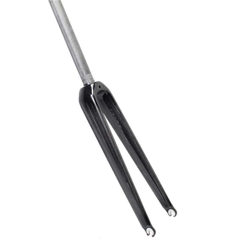 3K Carbon Bicycle Fork Rigid Road Bike Fork 700*28C 28.6mm Steerer Tube C Brake