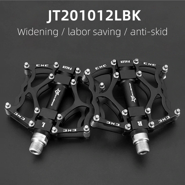 ROCKBROS Bike Platform Pedals Bicycle Flat Pedals Aluminum Alloy Anti-slip 9/16”