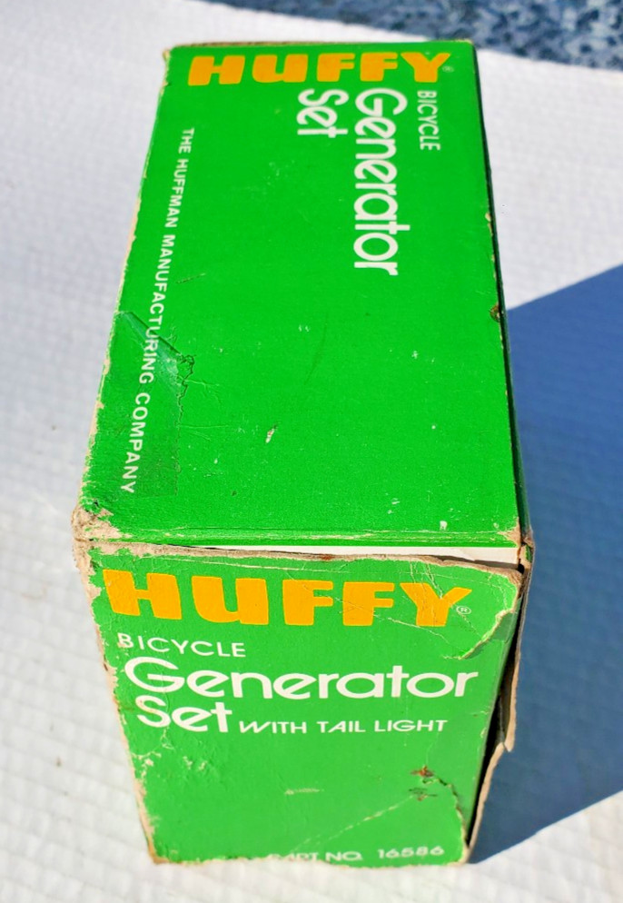 NOS Huffy Generator Head Tail Light Set Bicycle Screamer Murray Sears Spyder AMF