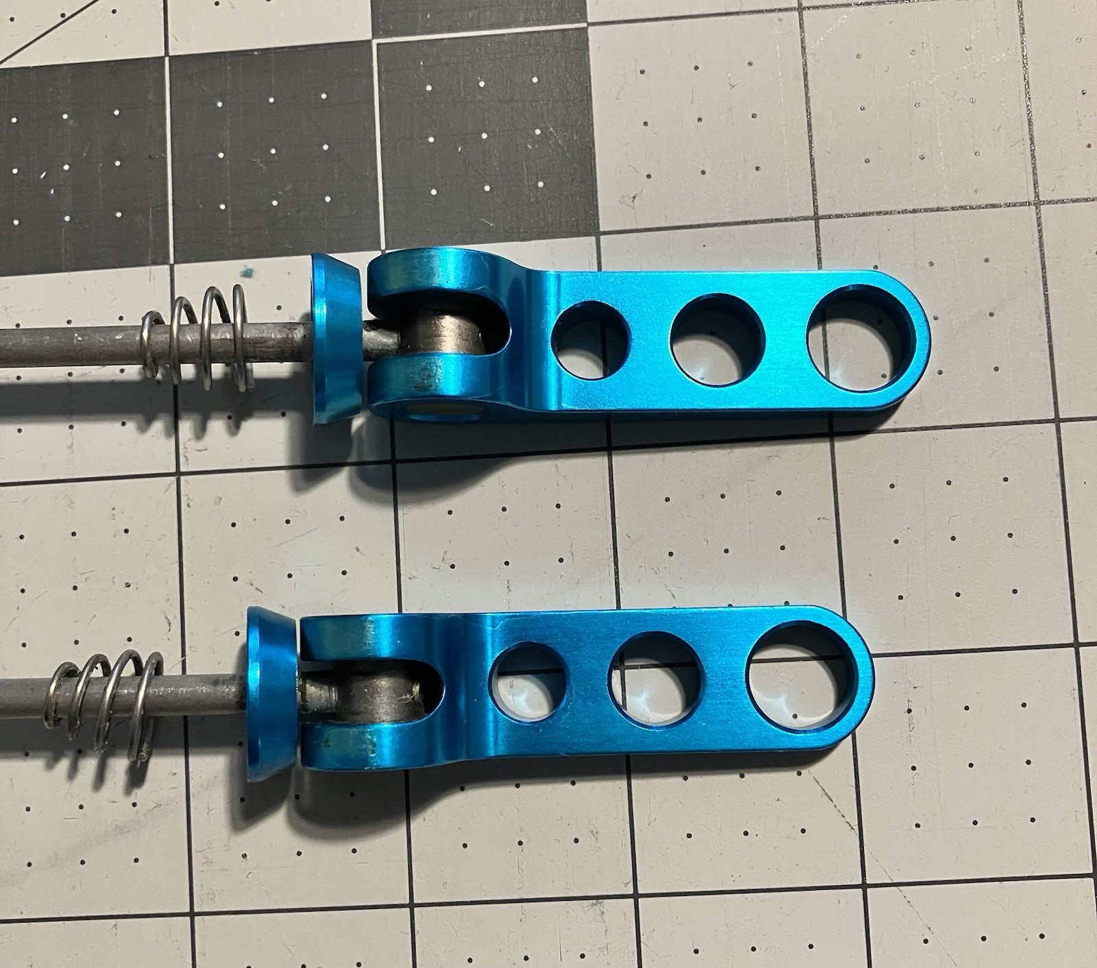 Ringle Holey Ti Skewers turquoise blue Front & Rear titanium mountain bike parts