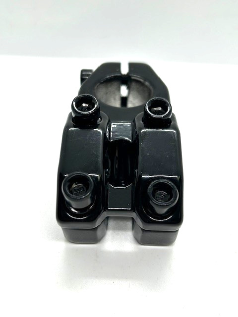 Aluminum 4 Bolt BMX Cruiser Bike Stem 1 1/8in Threadless Black 22mm Clamp