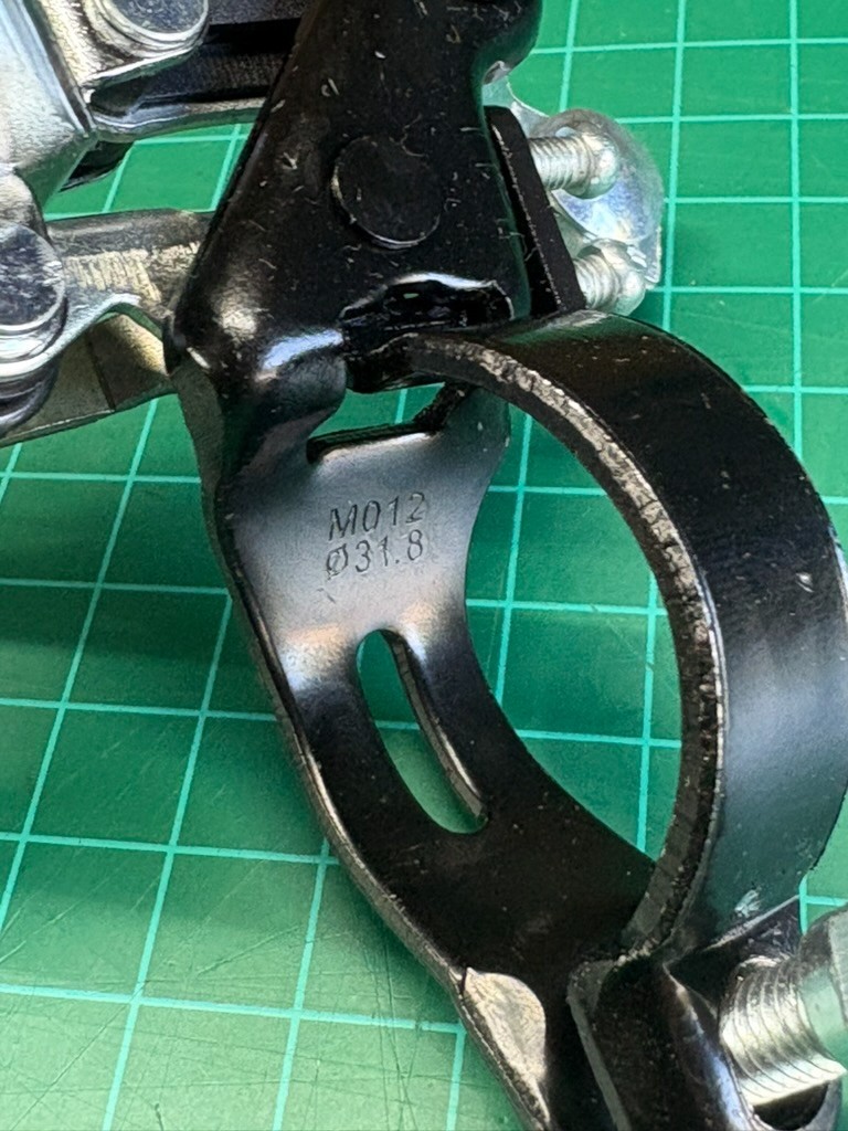 SunRace Front Derailleur 31.8mm Clamp Top Swing ~147g