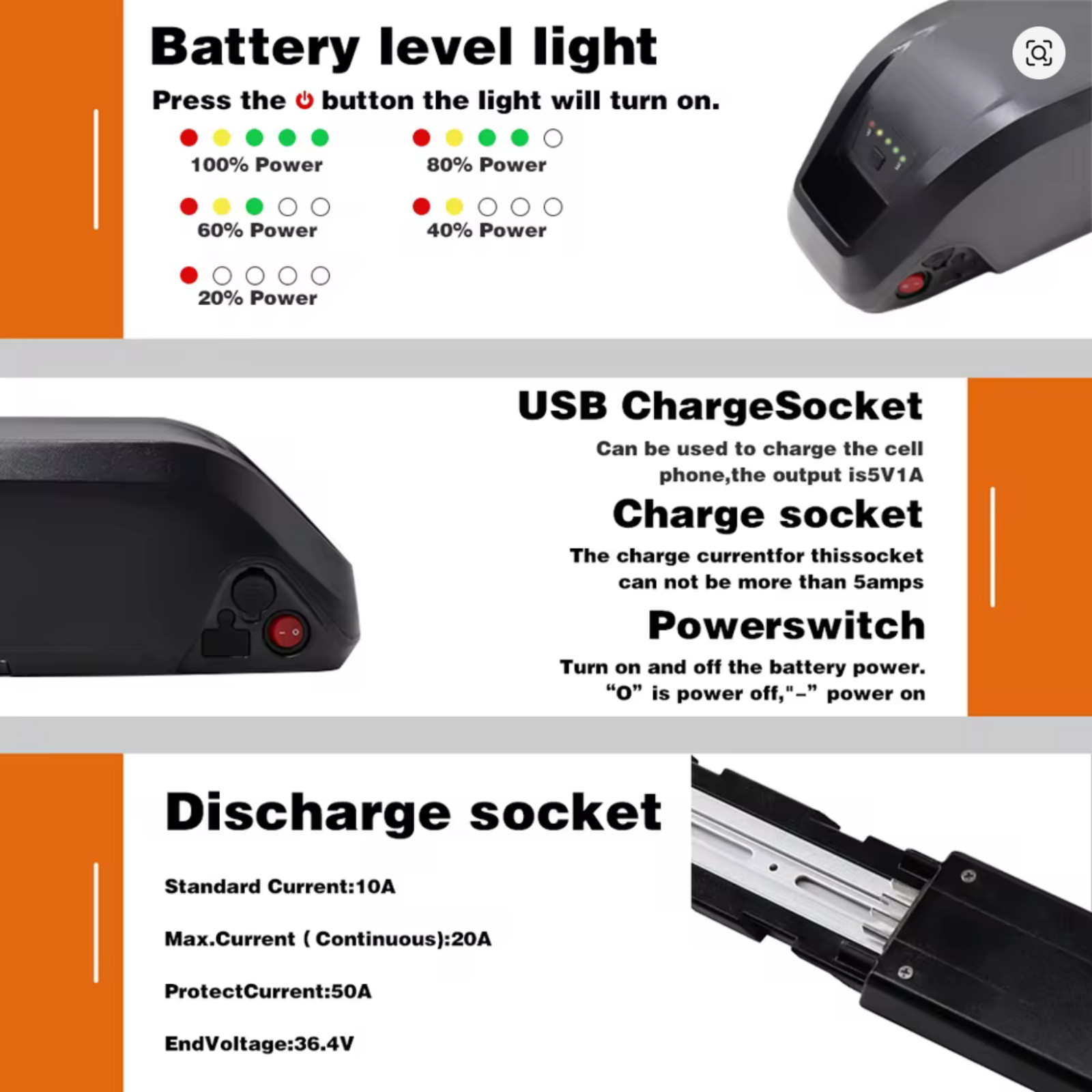 NEW Hailong Lithium Li-ion EBike / Bike / Bicycle Long Range Battery 48V 20Ah
