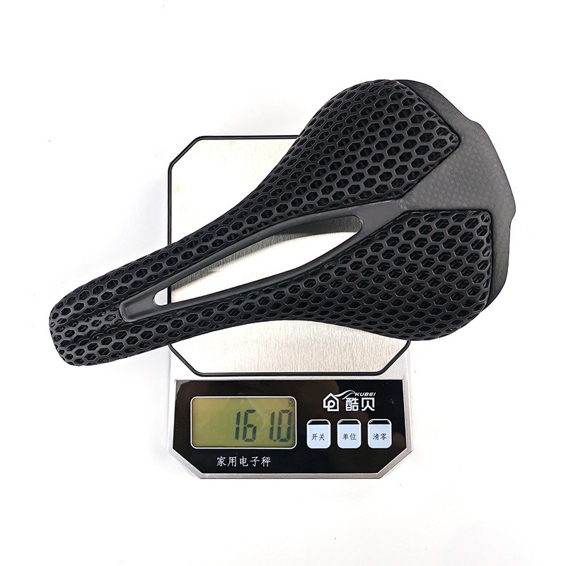 Carbon Fiber Bicycle Saddles 3D Printed/EVA Leather Bike Seat Cushion 250*140mm