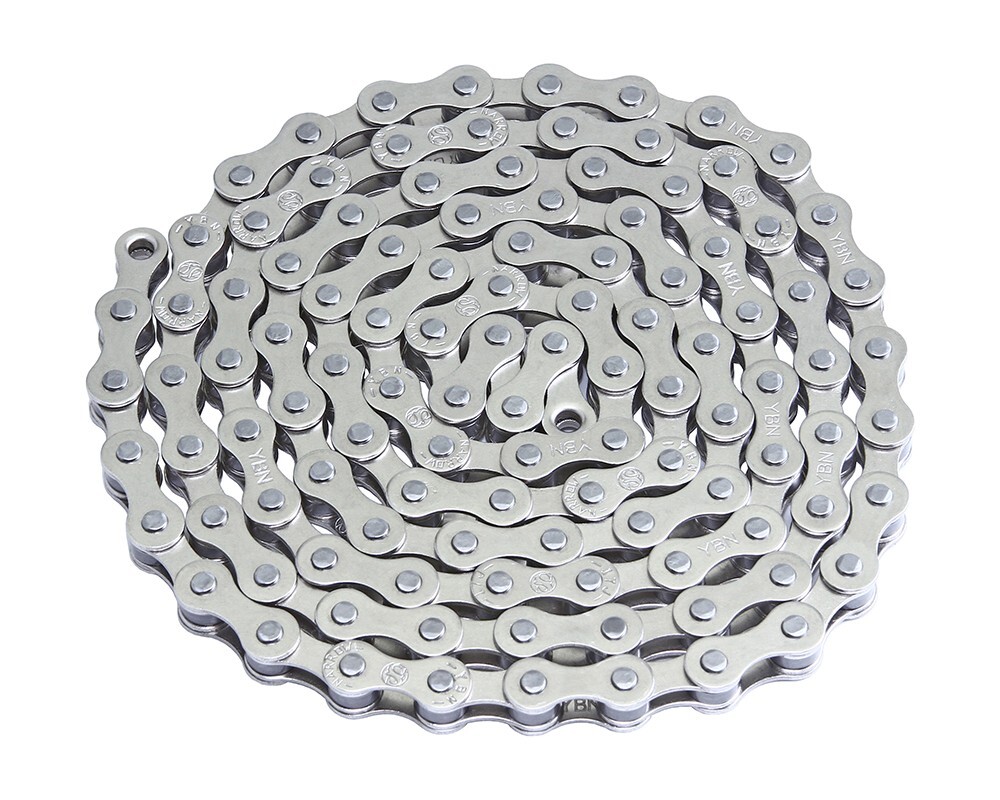 YBN PRO CHROME BICYCLE SINGLE SPEED CHAIN VINTAGE CRUISER BMX BIKE SCHWINN STYLE
