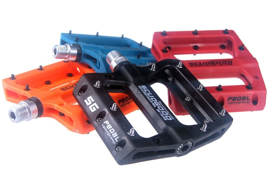 Nylon fiber Road MTB Mountain Bike Bicycle Pedal Bearing Flat Platform Pedals