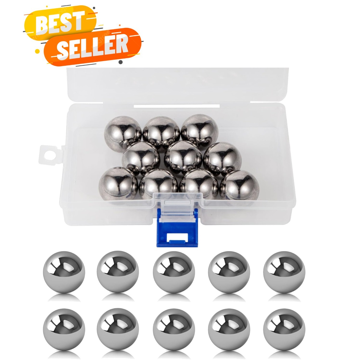 10 Pcs 3/4″ Chrome Steel Precision Bearing Balls for Durable Applications