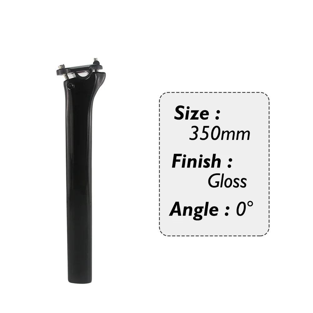 Carbon Road Bike Seatpost 350mm 0/25 Degree Offset UD Matte Glossy Seat Tube