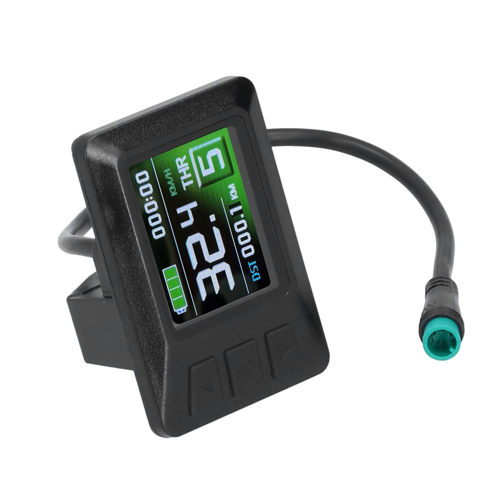 24V/36V/48V LCD7C Color Screen Instrument Electric Bicycle Battery Display With