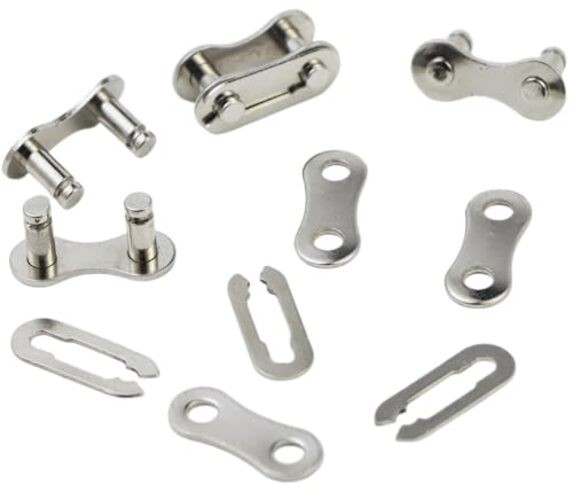 4 Pairs Bicycle Missing Link 1/6/7/8/9/10/11/12 Speed Single/1 Speed-silver