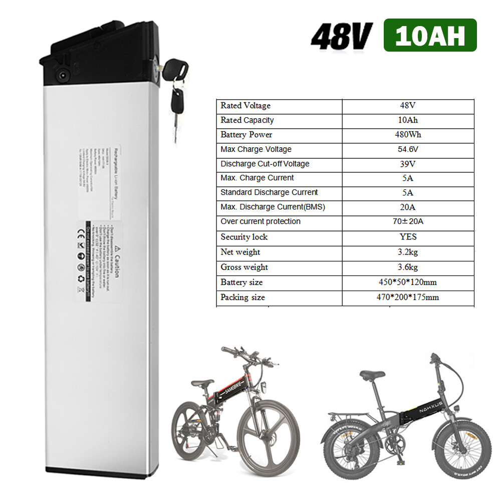 Ebike Battery 48V 10Ah Lithium Battery Fit for Folding Electric Bicycles Battery