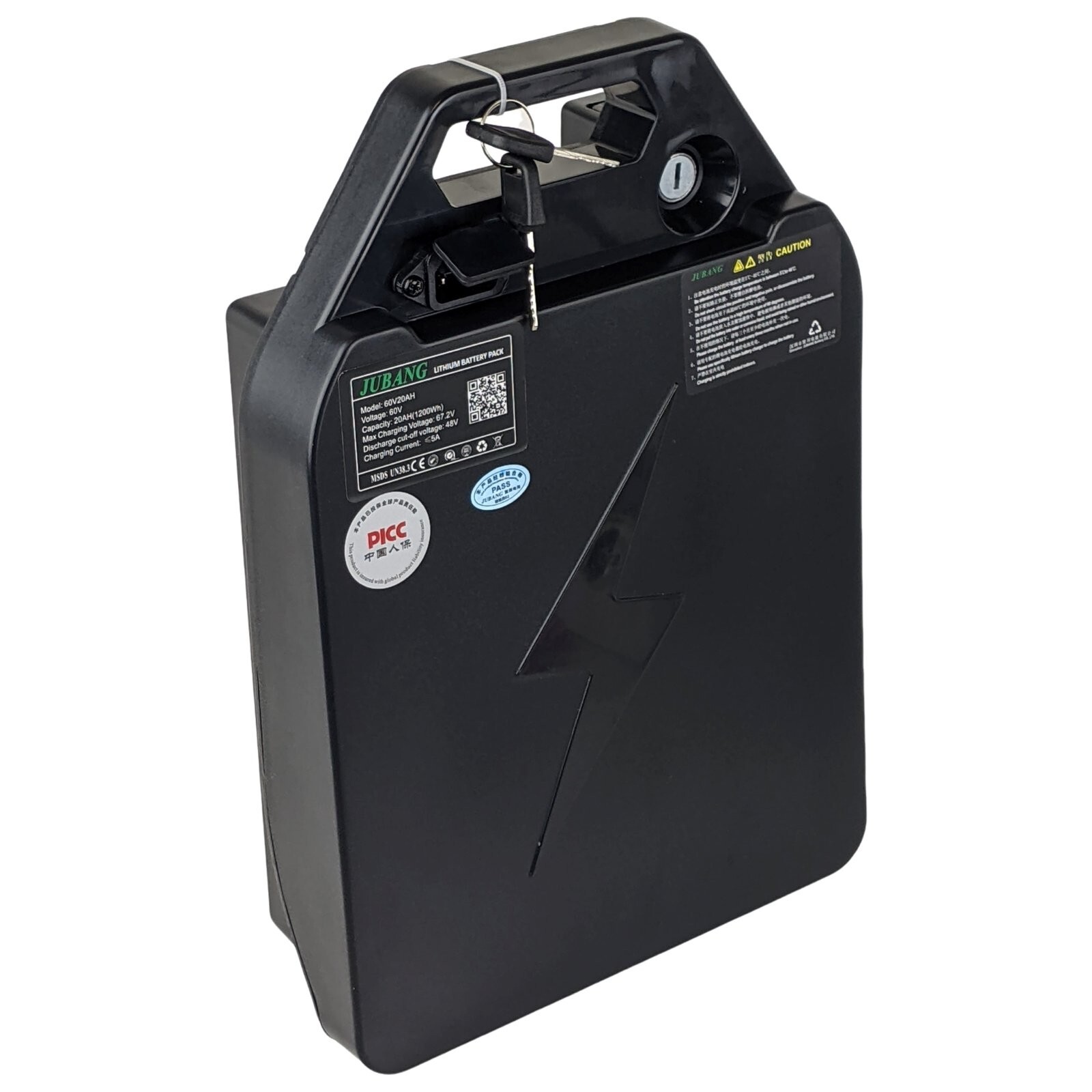 RedCap 60V Electric Battery Lithium Ion Removable Battery for Ebike Scooters