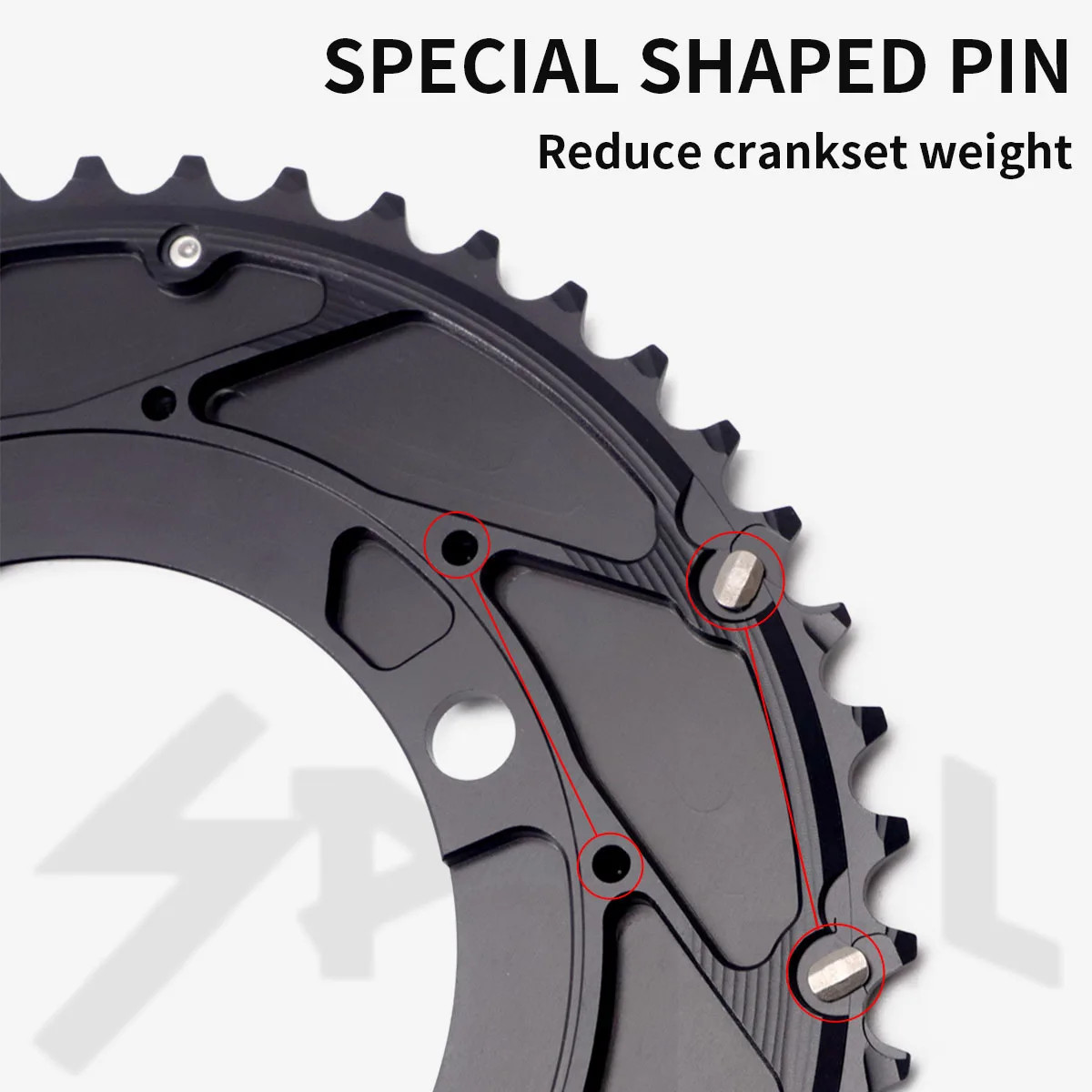 PASS QUEST 110 BCD Road Bike Chainring for Shimano 4700 5800 6800 9000 R2000